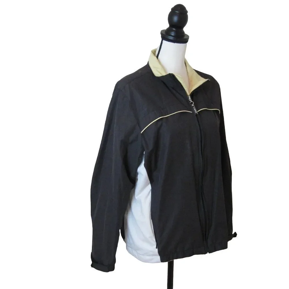 Izod Women's Warm Up Jacket‎ Blue Size Large